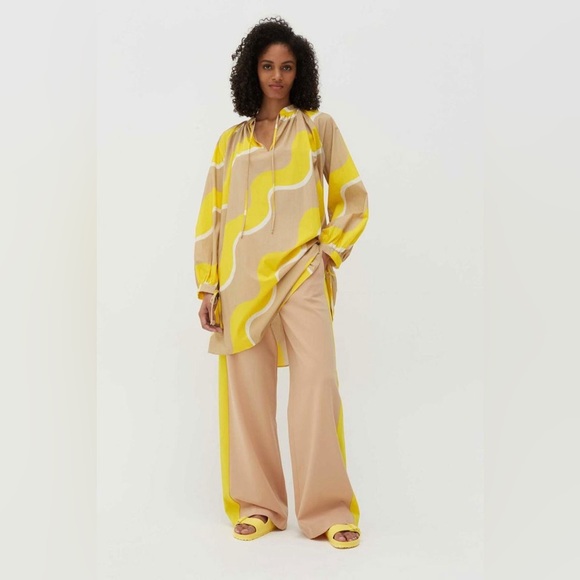 Chinti & Parker x RTR | Wave Cotton-Poplin Smock Dress size 2 - Picture 1 of 5